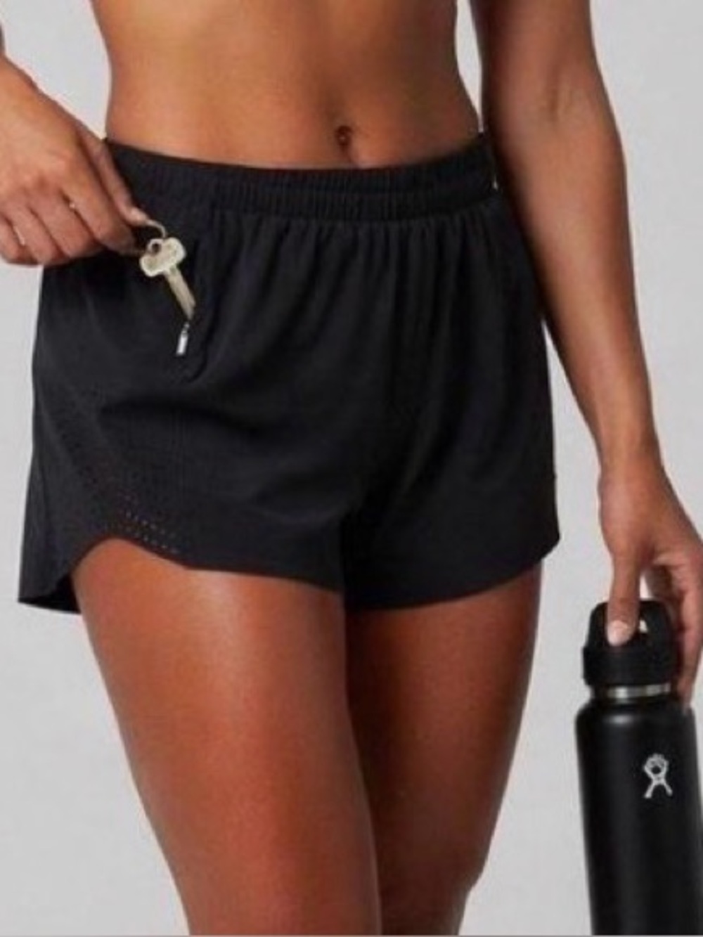 Athleta Hustle 3” Shorts Large Lined Black NWT!!!